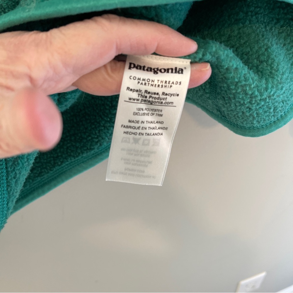 Patagonia Better Sweater 1/4 Zip Fleece Womens Size Medium Green Style #25617 - Picture 5 of 11
